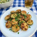 Crispy Fried Zucchini served golden on a plate