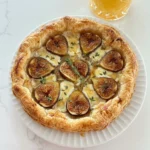 Fig and Goat Cheese Tart with golden pastry and creamy goat cheese