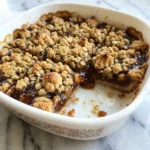 Fig Crumble Bars with golden crumble and jammy fig filling