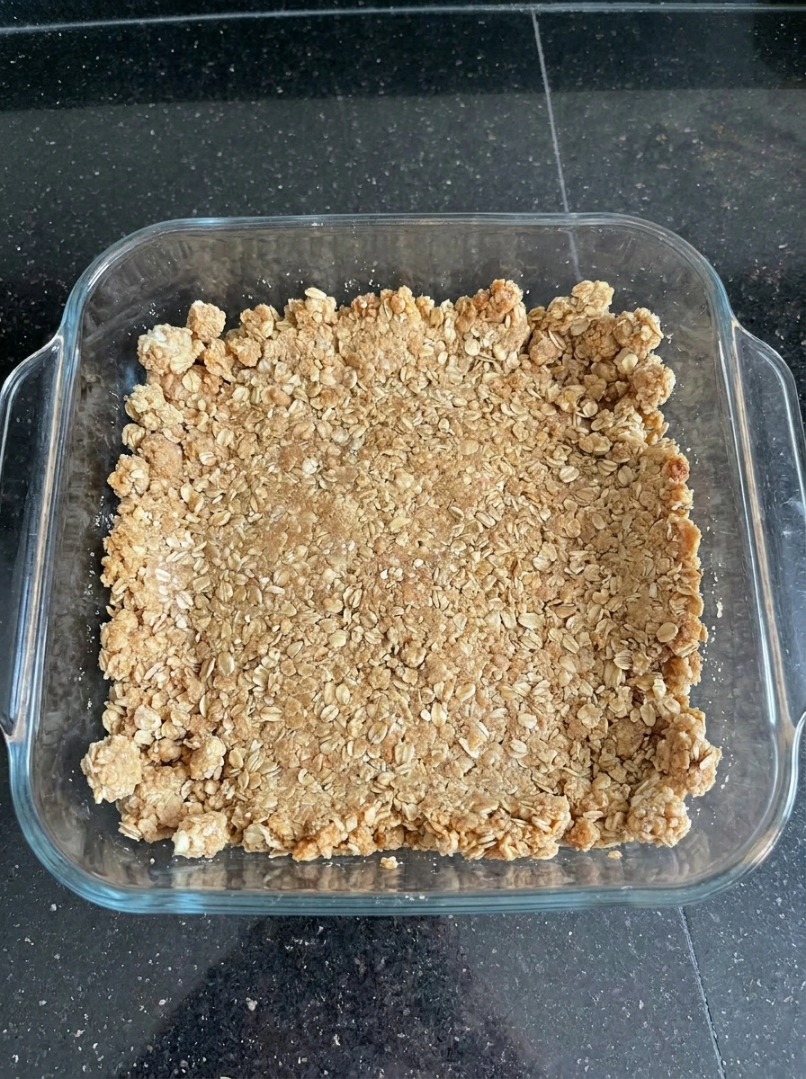 Pressed crust for Fig Crumble Bars