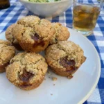 Fresh Fig Muffins with golden tops and soft fig pieces