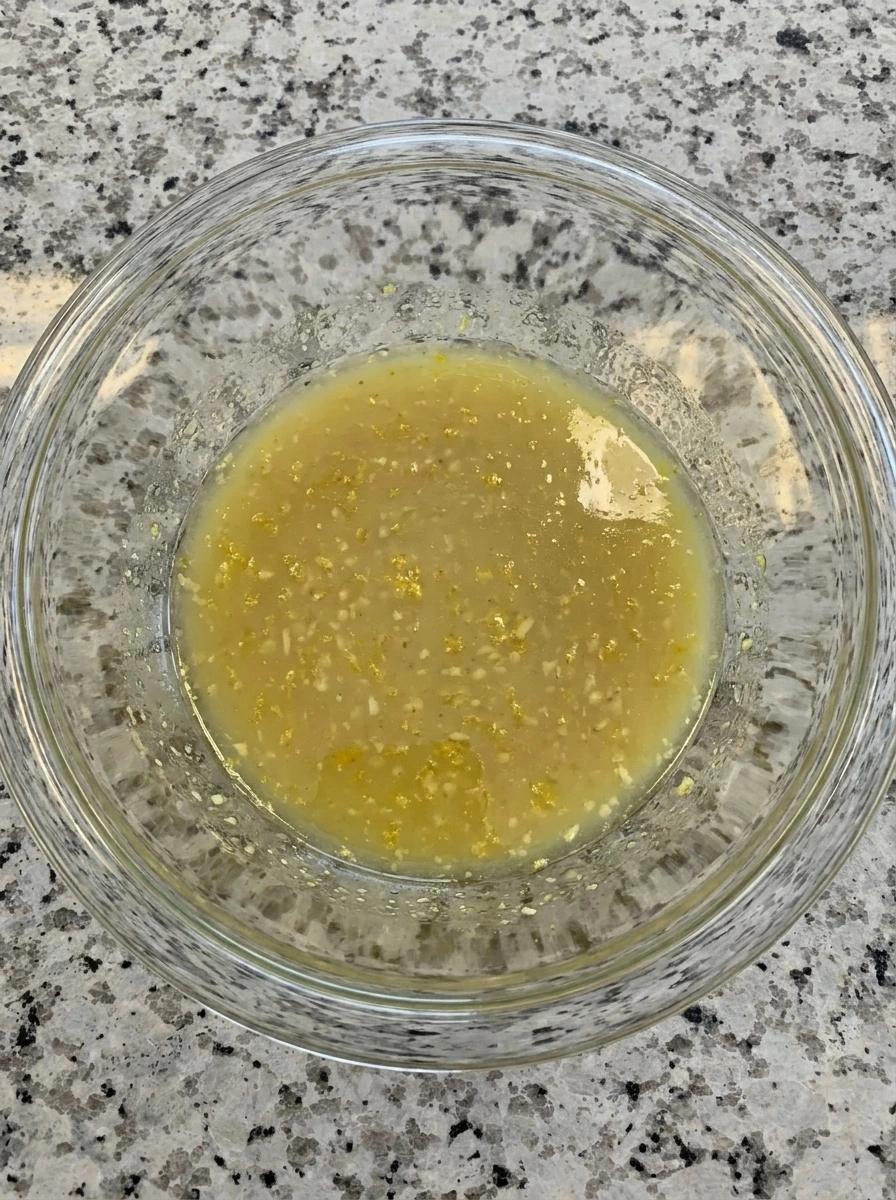 Lemon dressing for Grilled Zucchini Chickpea Salad