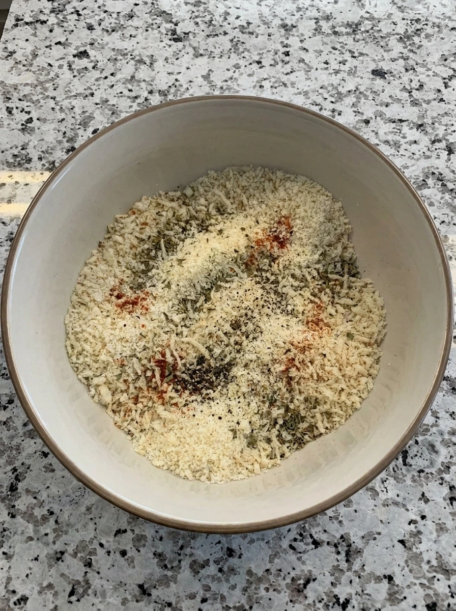 Parmesan panko crumb mixture for Parmesan Crusted Patty Pan Squash