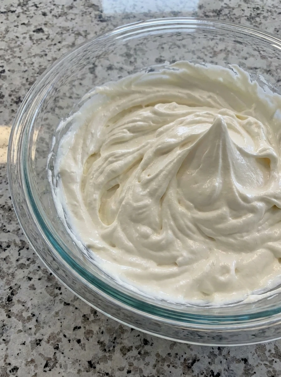 Whipped cream cheese filling for Raspberry Icebox Cake