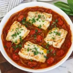 Tomato Braised Fish with tender white fish in rich tomato sauce