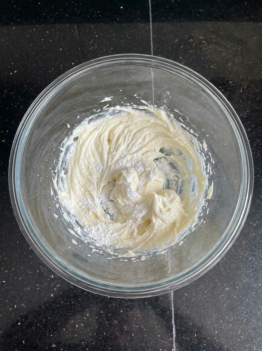 Cream cheese swirl for Pumpkin Cream Cheese Pancakes