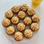 Caramel Apple Cupcakes with caramel frosting and caramel drizzle