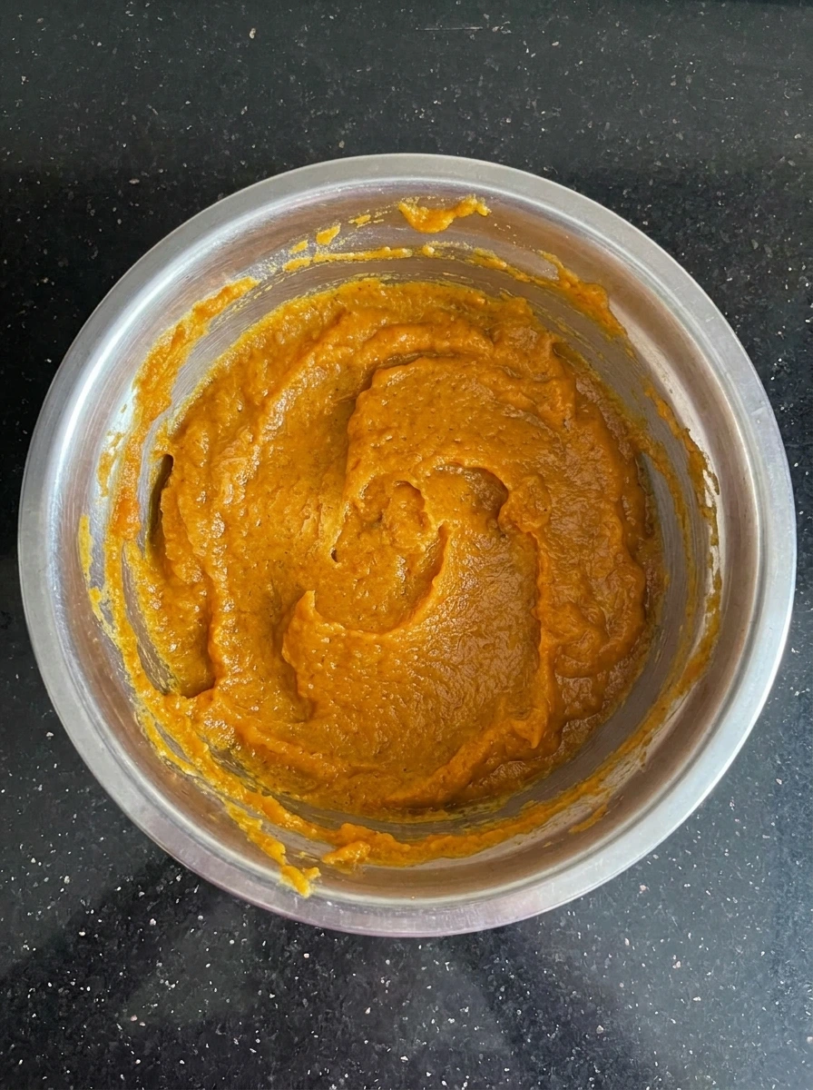 Pumpkin filling mixed for Mini Pumpkin Pie Crescent Rolls